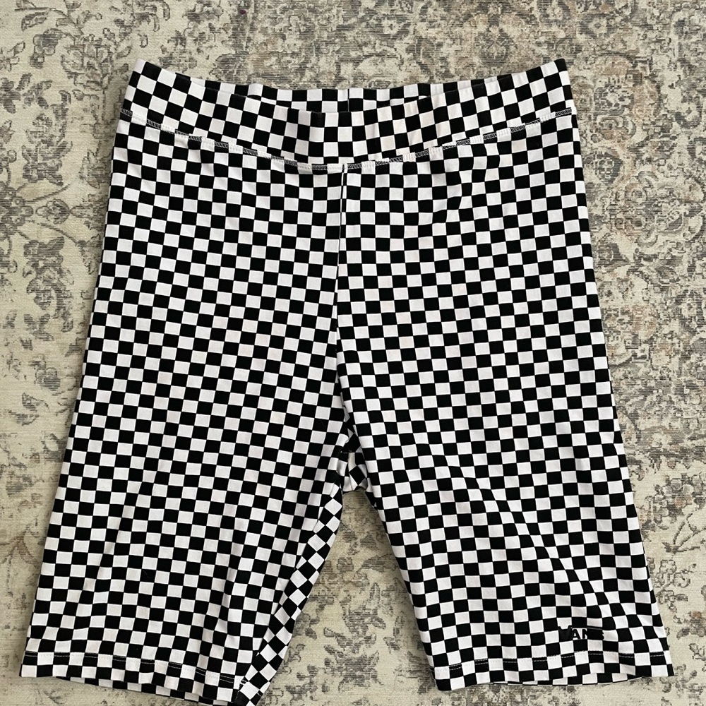 Vans checkered biker shorts
